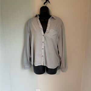 Velvet Heart Light Gray Casual Shirt